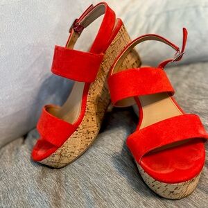 Size 7 Red Wedges